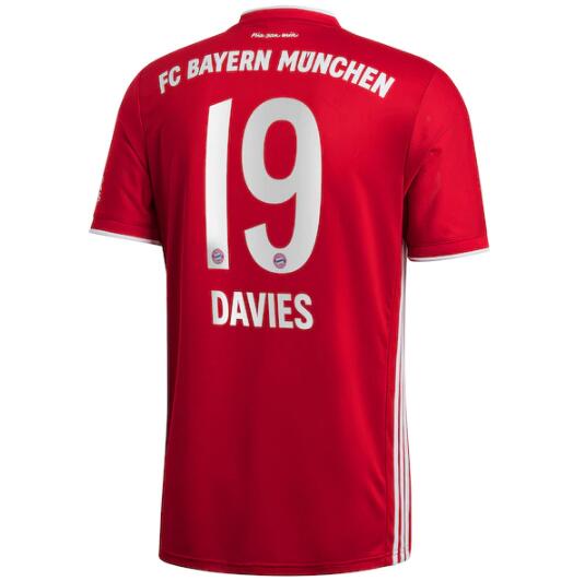 Bayern Munich Home Kit Soccer Jersey Davies 19 2020/21